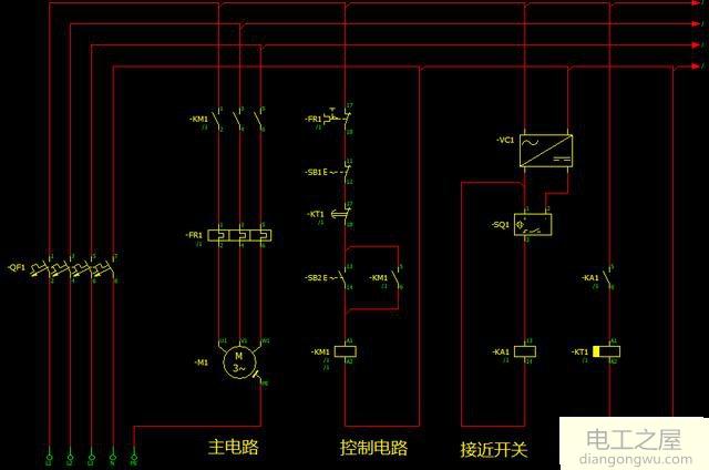 如何用光電開關(guān)控制380V370W電機延時斷開